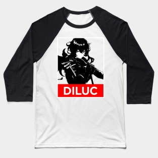 Diluc Genshin Impact 2 Baseball T-Shirt